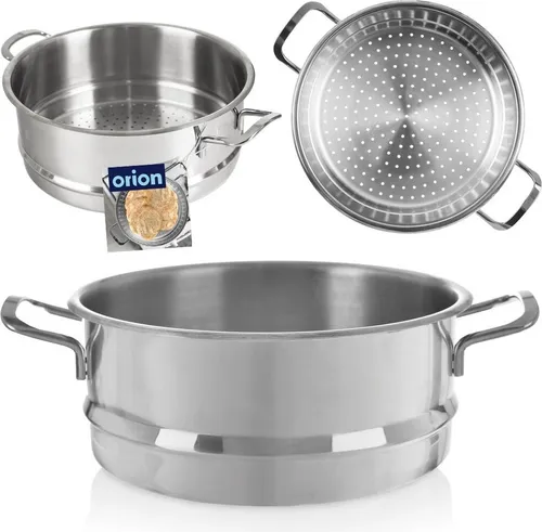 Orion Dünsteinsatz Dämpfeinsatz Dampfgarer Einsatz aus Edelstahl 26 cm ANETT 5,5 L