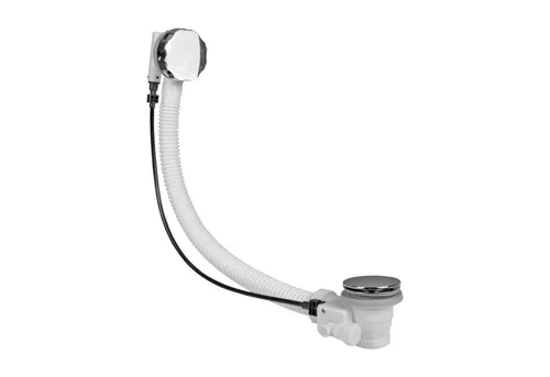 AQUADE Ablaufgarnitur Überlaufgarnitur ø 40/50mm 65cm Siphon DR-008