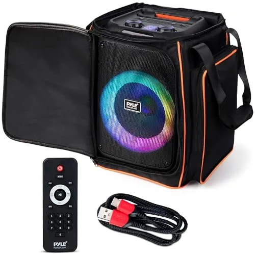 Pyle Partybox Bluetooth Lautsprecher – 100W mit LED-Lichtshow & kräftigem Bass