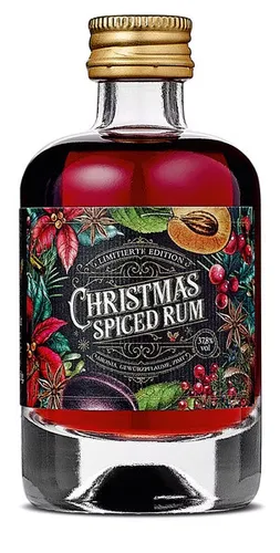 Christmas Spiced Rum MINIATURE - 40 ml Geschenkidee - Genießen Sie unseren weihnachtlichen Rum mit Aromen von Wacholder, Blutorange und Zimt. Perfekt als Geschenk oder für festliche Anlässe. Alkoholgehalt: 37,8 % vol.