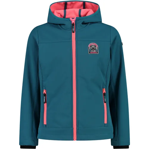 CMP Softshelljacke für Mädchen mit fester Kapuze, Uni, für Kinder und Jugendliche