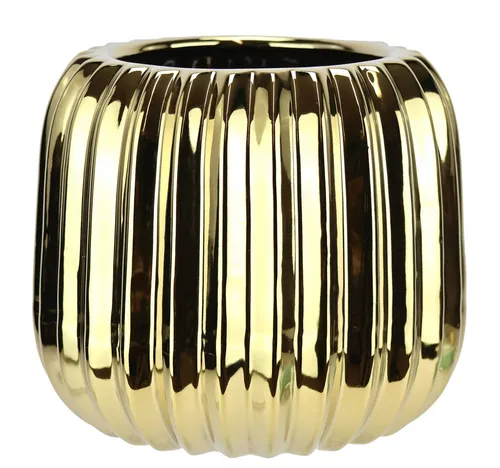 I.GE.A. Dekovase Vase aus Keramik (1 St), Dekovase Blumenvase Modern für Tischdeko Tischvase Deko Trockenblume