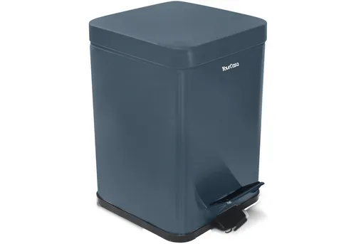 YourCasa Mülleimer YourCasa® Mülleimer Bad Eckig [5L] - Elegantes Design - aus Edelstahl, Fassungsvermögen 5 Liter