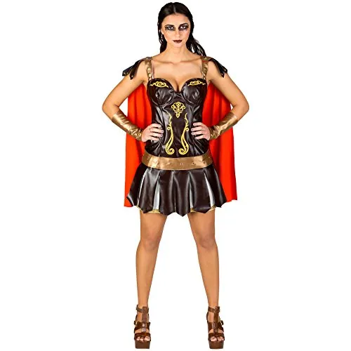 tectake® Frauenkostüm sexy Gladiatorin - Kostüm für Fasching und Mottopartys, das Deine Figur betont und mit verführerischem Design zum Blickfang wird.