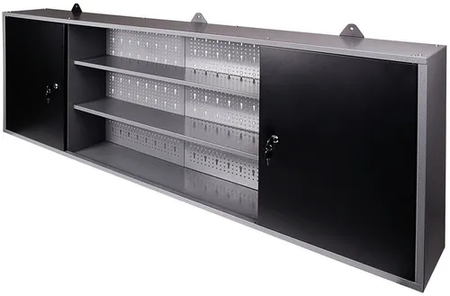 Werkzeugschrank 160 cm - Metall-Hängeschrank für Werkstatteinrichtung, kratzunempfindlich, einbrennlackiert und abschließbar für maximale Sicherheit und Ordnung.