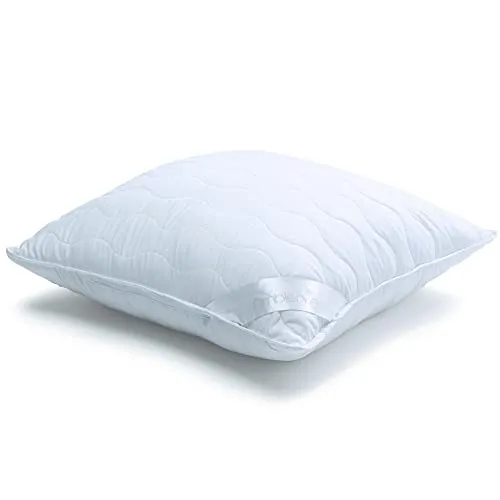 aqua-textil Ambiente Kopfkissen 50 x 50 cm 470g Mikrofaser Kissen Nackenkissen atmungsaktiv Reißverschluss Kochfest