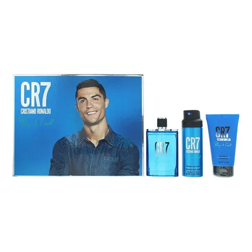 Cristiano Ronaldo Play It Cool 3-teiliges Geschenkset für Männer - Stilvolles Geschenkset mit dem Duft Play It Cool. Ideal für besondere Anlässe, verpackt in ansprechendem Design. Perfekt für Männer, die das Besondere lieben.