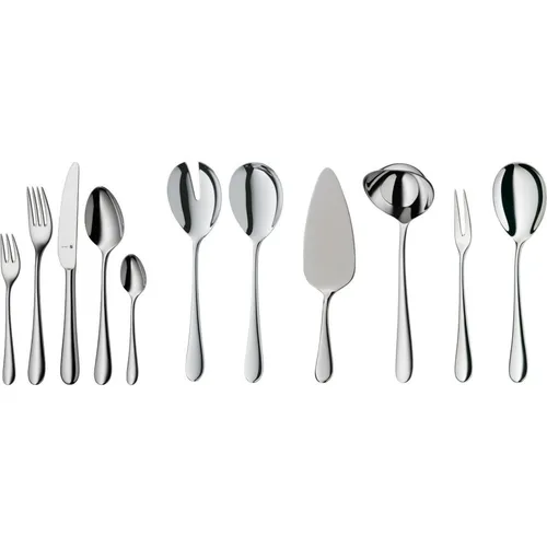 WMF 11.4000.6341 Merit Cromargan protect - 66-teiliges Edelstahl Besteck-Set, langlebig und pflegeleicht für stilvolles Essen