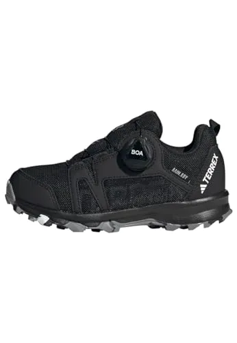 Adidas Terrex Agravic Boa Kinder - Trailrunning Schuh schwarz - Laufschuhe für Kinder mit griffiger Traxion Außensohle und BOA Fit System für sicheren Sitz, ideal für jedes Terrain. adidas RAIN.RDY hält Nässe ab und sorgt für trockenen Komfort.