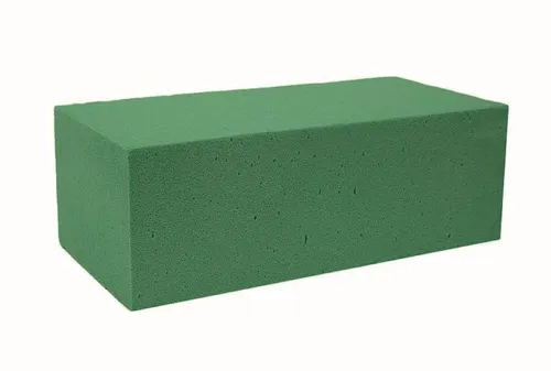 mosy Bastelfilz Blumen-Steckmasse Block, 18,5 x 30 x 23 cm, Steckschaum, nass, Steckmoos, Steckschwamm, Blumen-Gestecke