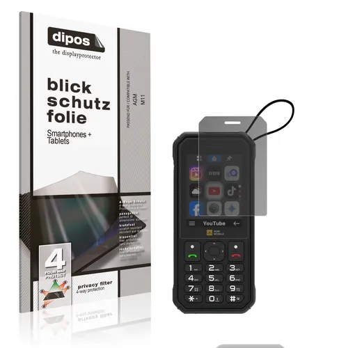 Blickschutzfolie für AGM M11 matt Schutzfolie Folie Display Schutz dipos