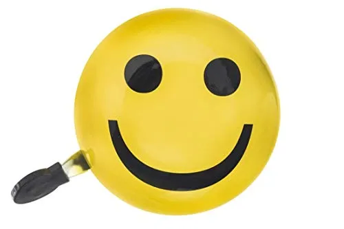 CBK-MS Ding Dong Fahrradklingel Smiley Ø 80mm Fahrradglocke Fahrrad Klingel Glocke XXL
