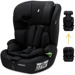 Osann Kinderautositz Resa - Sicherer Autositz ohne Isofix für Kinder ab 1 Jahr - Kinderautositz für 76 bis 150 cm, ideal für Fahrzeuge ohne Isofix. Mit 14-fach höhenverstellbarer Kopfstütze und optimiertem Seitenaufprallschutz für höchsten Komfort und Sicherheit.