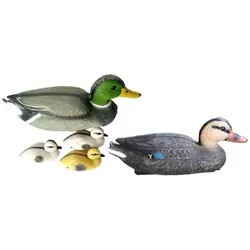 Schwimmenten-Familie für Teich – Täuschend echte Deko-Enten