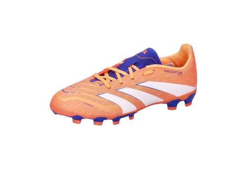 Adidas PREDATOR LEAGUE MG Kinder - rot - Fußballschuhe für Kinder mit Hybridfeel Obermaterial und griffigen Strikescale Gummilamellen für überragende Ballkontrolle und Stabilität auf jedem Spielfeld.