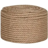 vidaXL Juteseil 12mm 250m - 100% natürliche Jute - Bindegarn & Drehbinder, ideal für Landwirtschaft und Garten, langlebig und vielseitig einsetzbar, mit guter Reißfestigkeit und attraktivem Aussehen.