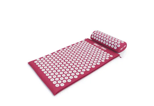 GORILLA SPORTS Akupressurmatte mit ergonomische Kissen und Tragetasche, aus Baumwolle, Massagematte, 68 x 42 x 2.5 cm, Nagelmatte, Akupunkturmatte