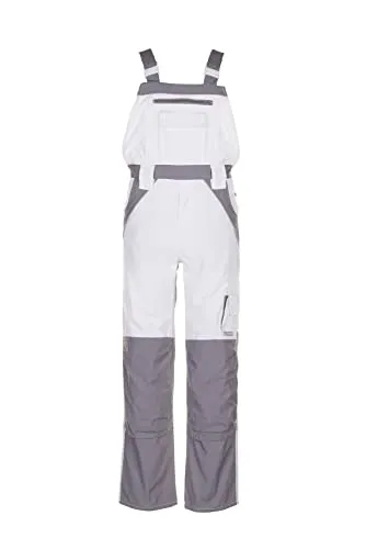 Latzhose 2523 reinweiß/zink, Größe 54 von Planam