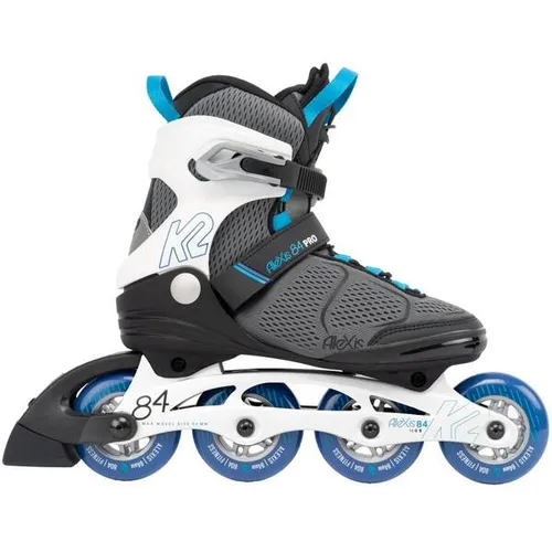 K2 Skates ALEXIS 84 PRO Inline Skates Damen grau-blau EU 36 - Inliner für Damen mit Original K2 Softboot, ideal für Fitness. Die 84 mm Rollen und das K2 Speed Lacing System bieten Komfort und Stabilität für ein hervorragendes Fahrgefühl.