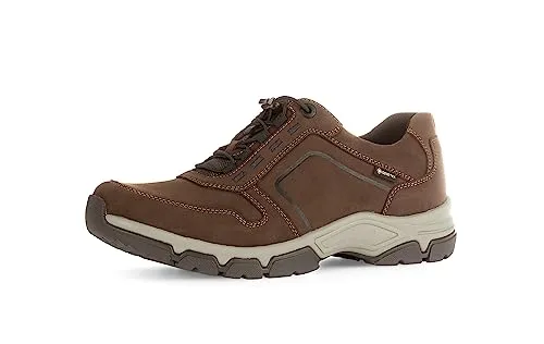 Pius Gabor Herren Sneaker Low,Halbschuhe,wasserdicht,Gore-TEX,Wechselfußbett,zertifiziertes Leder,schnürschuhe,Espresso,43 EU / 9 UK