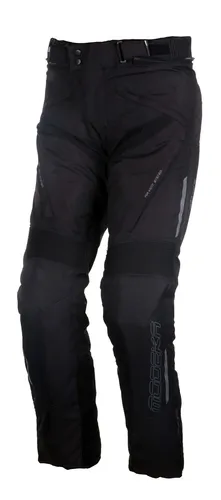 MODEKA Motorradhose LONIC schwarz - Wasserdicht und Thermo für optimalen Komfort in Größe XL - Motorradhose für Unisex Erwachsene, wasserdicht und mit Thermo-Futter für besten Schutz bei jedem Wetter.