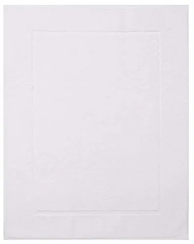Betz Badvorleger Premium 50×70 cm – Badematte aus 100% Baumwolle (ca. 650 g/m²), saugstark & pflegeleicht, waschbar bis 60 °C, trocknergeeignet – beidseitig nutzbar Farbe weiß