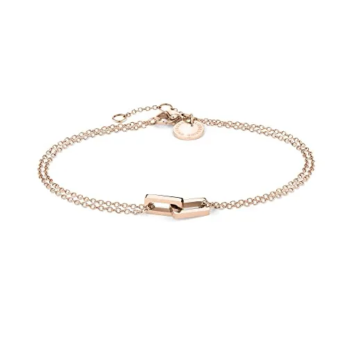 Liebeskind Berlin Edelstahlarmband - Armschmuck aus hochwertigem Edelstahl, trendig in Roségold, inklusive Geschenkverpackung - ideal für besondere Anlässe!