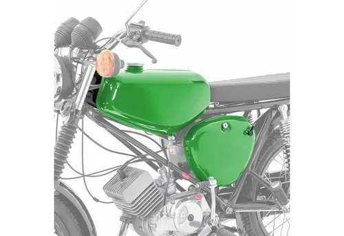 Craftride Halter Tank für Simson S51/S50/S70 - Hochwertiger Benzintank mit lackierten Seitendeckeln, idealer Ersatz für das Original und perfekt für die Pflege deiner Simson.
