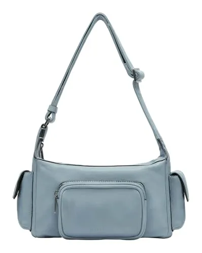 Liebeskind Berlin Crossbody S LILA SHEEP NATURAL blue heaven - Moderne Umhängetasche aus hochwertigem Lammleder, stilvoll und praktisch für jeden Anlass.
