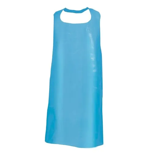 TronicXL 100 Stück Einwegschürzen - Einwegschürzen für Metzger, Küche und Labor - reißfeste und hygienische Schürzen aus Polyäthylen, ideal für den einmaligen Gebrauch.