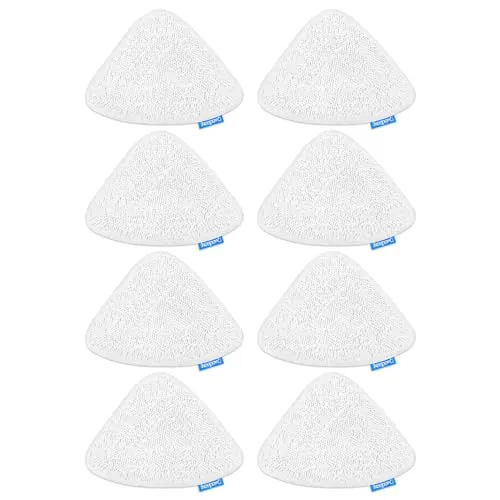 KEEPOW 8 Stück Bodenwischer Ersatzbezug Kompatibel mit Vileda Dampfreiniger & für Vileda Steam PLUS Dampfreiniger, Waschbare Mikrofasertücher, Vorteilspack für Hygienische Bodenreinigung