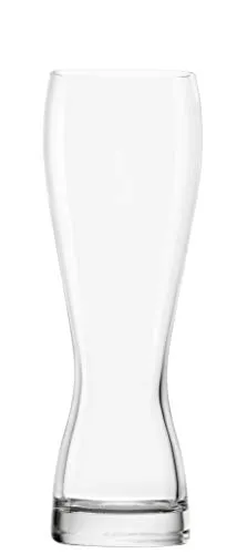 Stölzle Lausitz Weizengläser 6er Set - 0,5 Liter Hefeweizenglas - Biergläser Set mit 6 formschönen, stoßfesten und spülmaschinenfesten Weizenbiergläsern für ein perfektes Trinkerlebnis und eine optimale Schaumkrone.