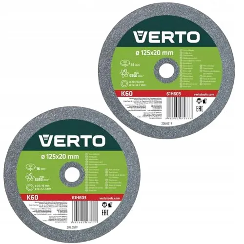 VERTO ŚCIERNICA CERAMICZNA KPL. 2 SZTUKI 125*20*16MM