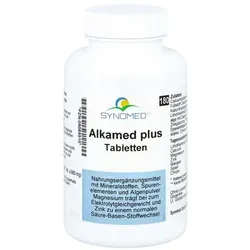 Alkamed Plus Tabletten 180 ST - Nahrungsergänzungsmittel mit Mineralstoffen und Algenpulver, ideal zur Unterstützung der täglichen Nährstoffzufuhr. Glutenfrei, laktosefrei und ohne Farbstoffe.
