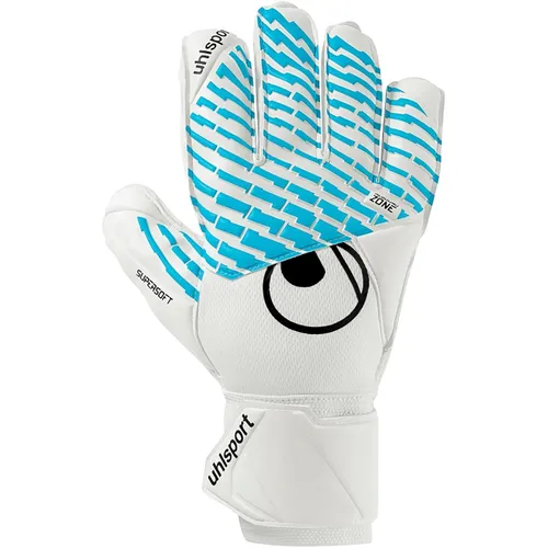 Uhlsport Torwarthandschuhe FM Cybertec Supersoft 7.5 - Torwarthandschuhe für Fußball, mit supersoftem Latex für optimalen Grip und Sicherheit im Spiel.