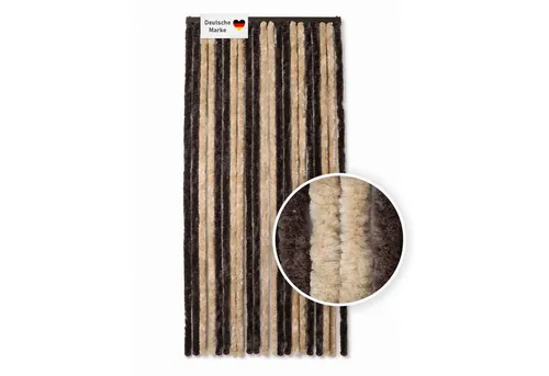Flauschvorhang 90x200cm braun-beige in braun von Lemodo