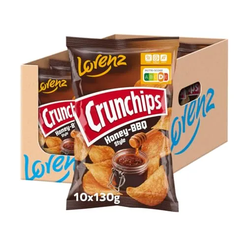 LORENZ | Crunchips Honey-BBQ-Style | 10er Pack | glutenfrei