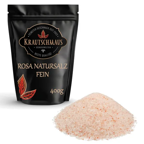 400g Rosa Natursalz fein bekannt als Himalaya Salz aus Pakistan Kristallsalz