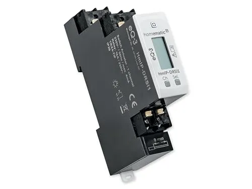 Homematic IP Smart Home Funk-Schaltaktor HmIP-DRSI1 - 1-fach für Hutschienenmontage, smarter Ersatz für Stromstoßschalter mit beleuchtetem Display und geringem Stand-By-Verbrauch