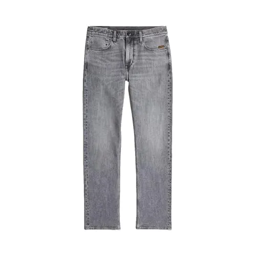 G-Star Herren Mosa Straight Jeans, Grau - Faded Grey neblina - Stylische 5-Pocket Jeans mit Reißverschluss und Knopfverschluss, gefertigt aus hochwertigem Material für optimalen Tragekomfort.