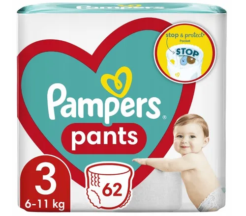 Produktbild Pampers Windeln Größe 3-MIDI, 62 Stück für 6-11kg