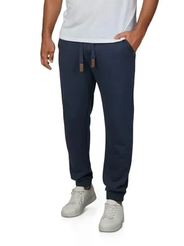riverso Jogginghose Herren lang RIVKasper - Bequeme Sporthose in Navy - Sport – Jogginghosen für Herren, bequeme Regular Fit Jogginghose aus hochwertigem Baumwoll-Mischgewebe, ideal für Freizeit und Sport, erhältlich in verschiedenen Größen und Farben.