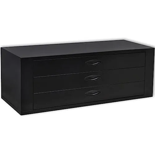 vidaXL Metall-Werkzeugkasten mit 3 Schubladen - Werkzeugkoffer mit 3 robusten Schubladen, ideal für die ordentliche Aufbewahrung von Werkzeugen. Das elegante Design passt perfekt in jedes Zuhause und sorgt für Ordnung in Ihrer Werkstatt.