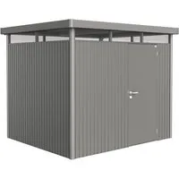 Biohort Gerätehaus HighLine H3 - Quarzgrau, 275x222x235 cm - Hochwertiges Gartenhaus für optimalen Schutz Ihrer Utensilien, mit umfangreicher Grundausstattung und 20 Jahren Garantie. Wartungsfrei und stilvoll - das perfekte Highlight für Ihren Garten.