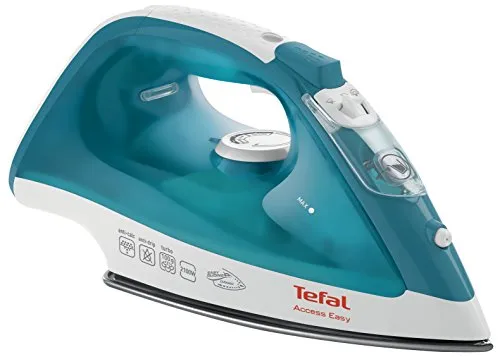 Tefal Access FV1542 Dampfbügeleisen mit Keramikplatte, 2100 W - Kraftvolles Dampfbügeleisen mit 2100 W, Keramikplatte für gleichmäßige Wärmeverteilung und einfache Reinigung, ideal für müheloses Bügeln.
