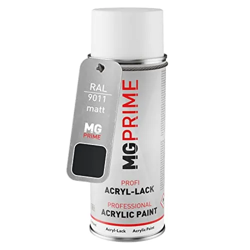 MG PRIME RAL 9011 Graphitschwarz/Graphite black Spraydose 400 ml matt schnelltrocknend