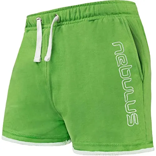 Nebulus Herren Short TAMO, Kurze Hose, Sommerhose, Kiwi-weiß - L