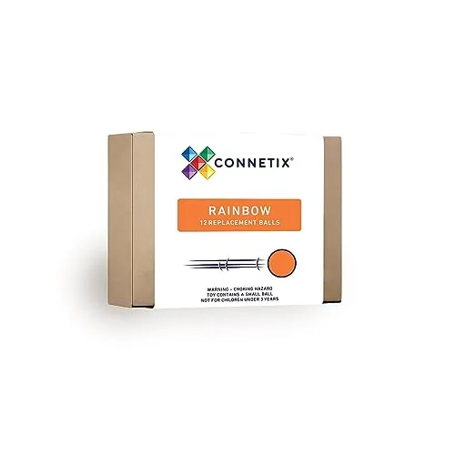CONNETIX Magnetische Fliesen Regenbogen Kugelpack, 12 Stück