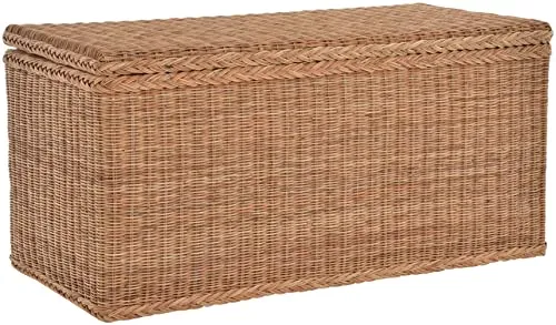 Korb-Outlet Wäschetruhe aus echtem Rattan (MAX) in beige von Korb-Outlet