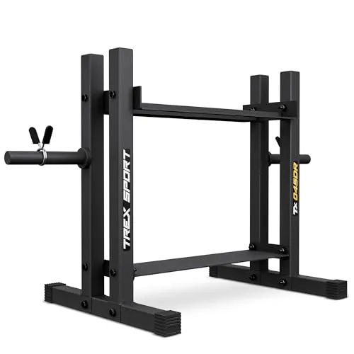 TREX SPORT Hantelablage Gewichteständer TX-045DR | Stahl Hantelständer für Hantelscheiben, Kurzhanteln, Trainingszubehör | stabil, rutschfest, bis 320kg